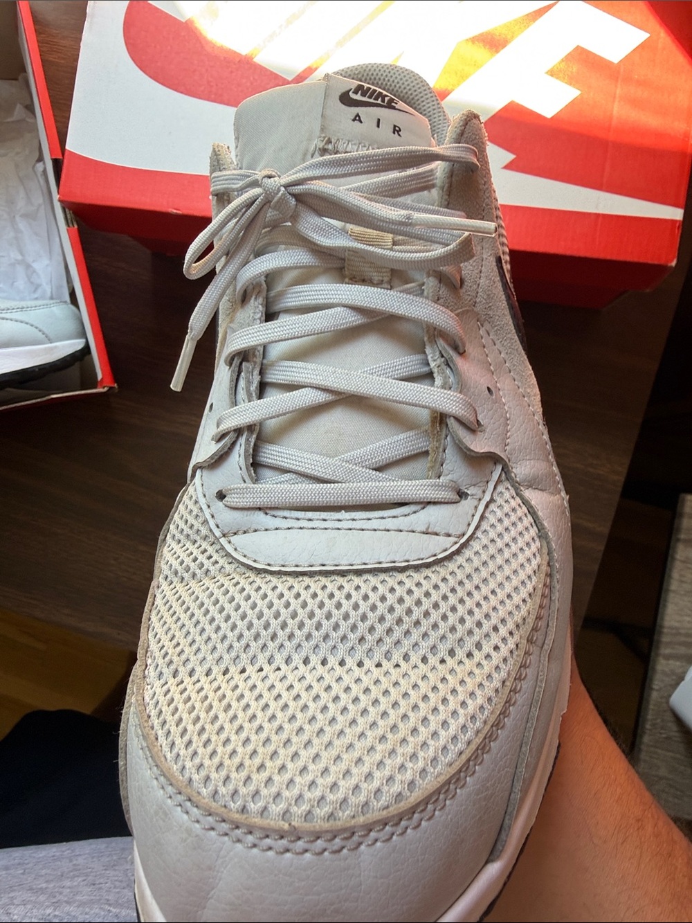 Nike Men’s Gray, Black and Teal Air Max Sneakers - Picture 4 of 6